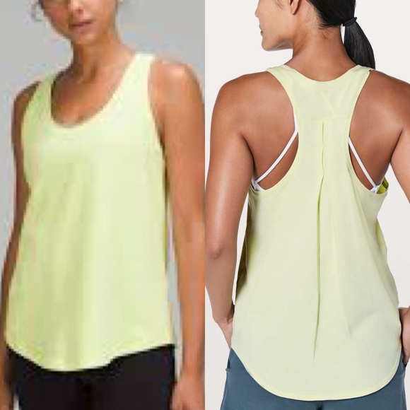 Women’s Lululemon Lightweight Tank Lime Green Size 4 EUC - Picture 10 of 10